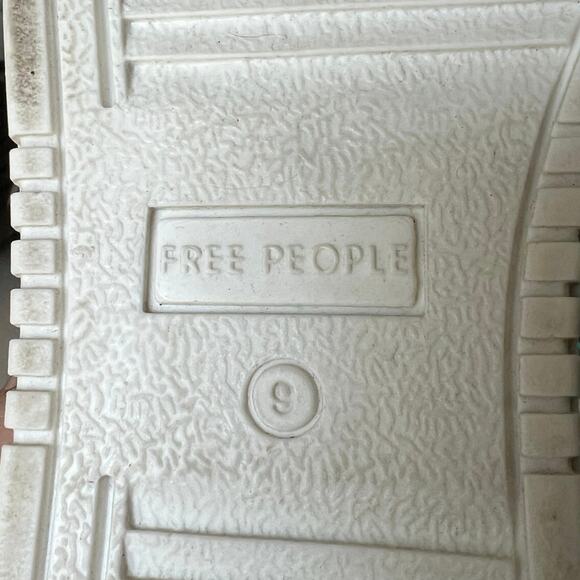 FREE PEOPLE Thirty Love Cut Away Sneakers Pink White Sz 9 Adjustable Lace Up - Picture 9 of 11